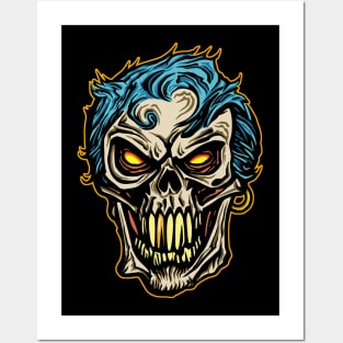 OG Rocker Skull Posters and Art